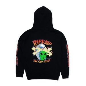 RIPNDIP OUT OF THIS WORLD HOODIE GREY BLACK