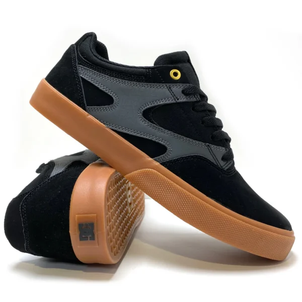 DC SHOES KALIS VULC BLACK/GREY - immagine 2