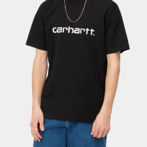 CARHARTT SCRIPT TEE BLACK/WHITE